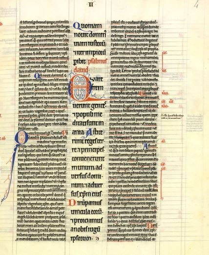 Manuscript van de bronnen van Franciscus uit de XIIIe eeuw.